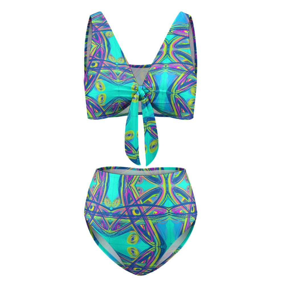 2-Piece Knotted Bikini Swimsuit