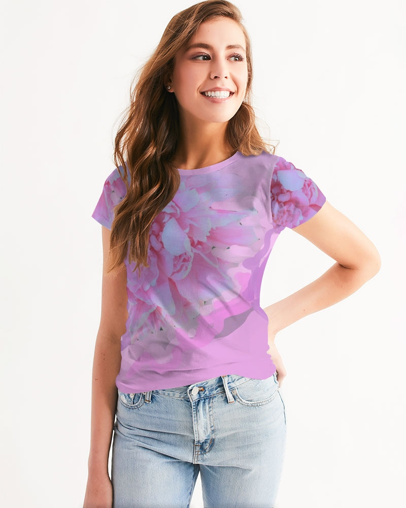 Pink Peony Print Tee