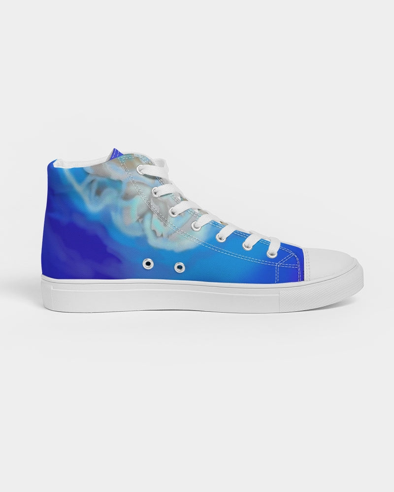 Blue Men's Hightop Canvas Shoe