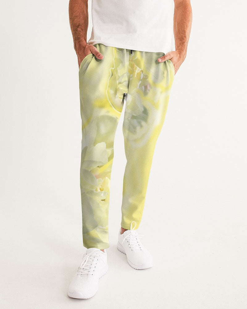 Yellow Peony Men's Joggers