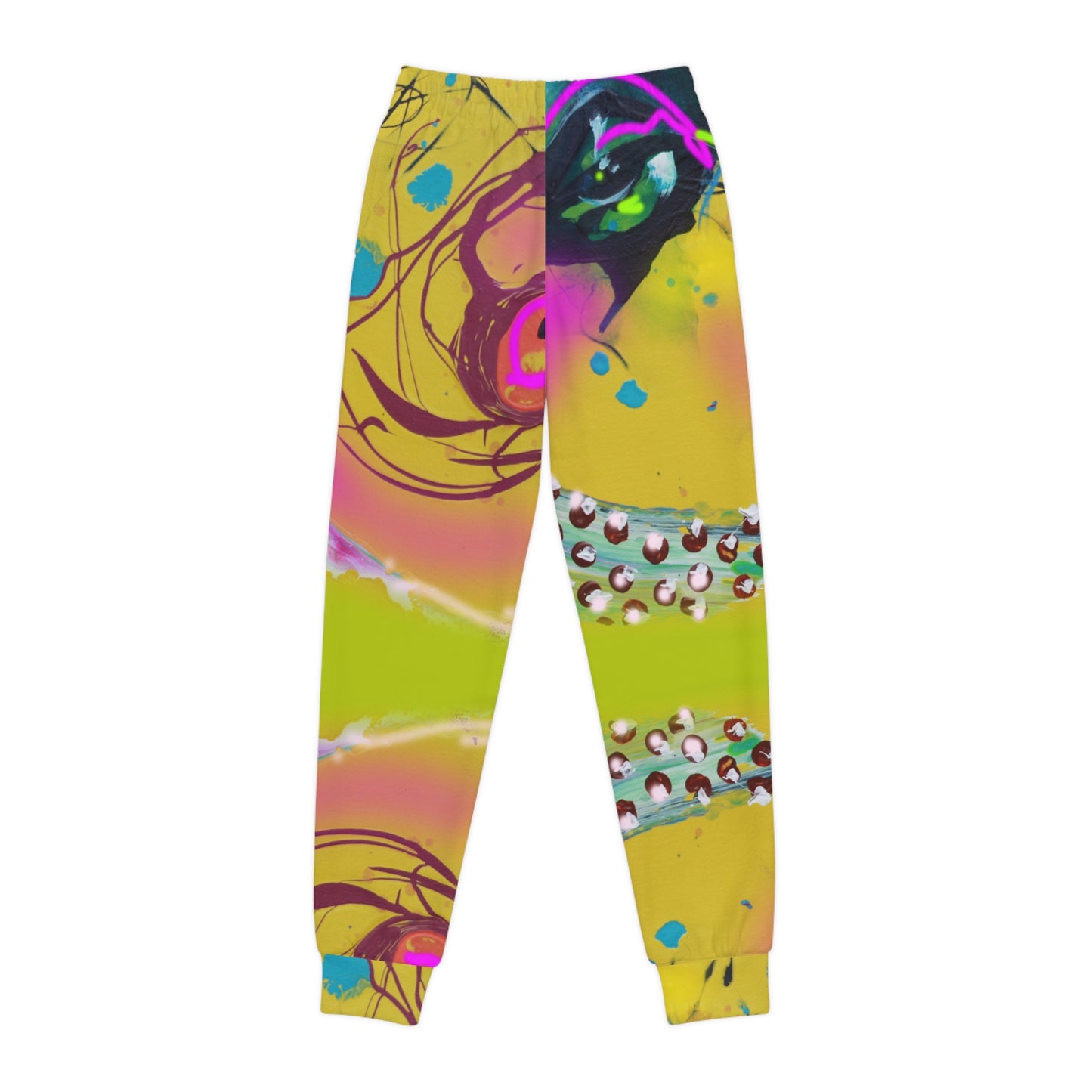 Colorful Youth Joggers - Abstract Design for Active Kids