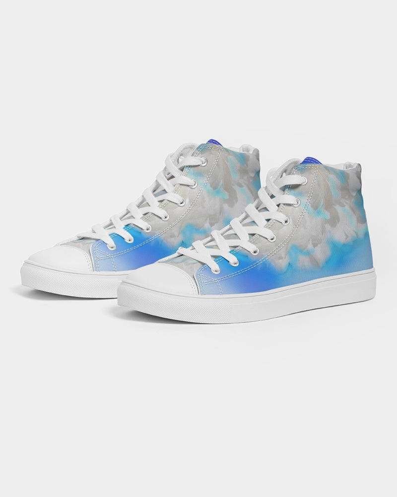 Blue Men's Hightop Canvas Shoe