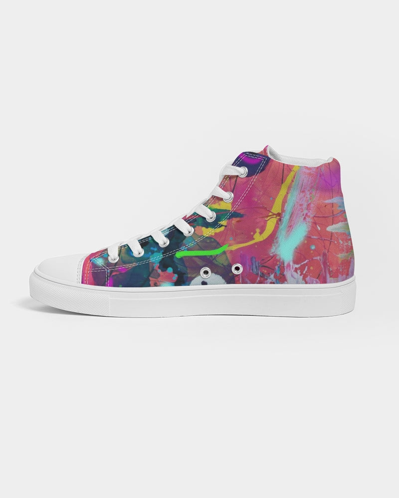 Eye Abstraction Men's Hightop Canvas Shoe