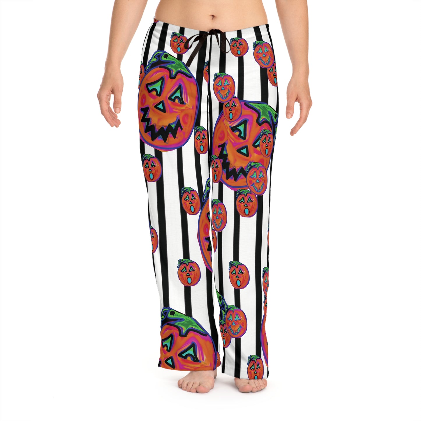 Spooky Pumpkin Women's Pajama Pants - Cozy Halloween Sleepwear