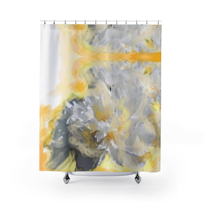 Floral Elegance Shower Curtain - Brighten Your Bathroom with Artistic Design