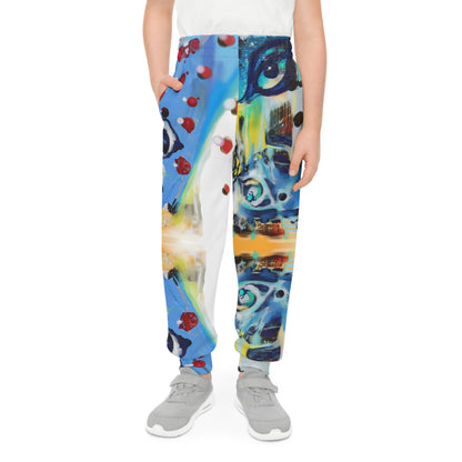 Colorful Artistic Youth Joggers - Trendy and Vibrant Design for Creative Kids