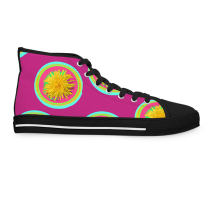 Vibrant Floral High Top Sneakers for Women