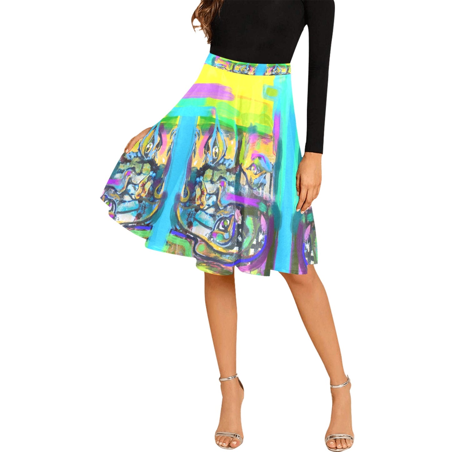 Women's Pleated Midi Skirt