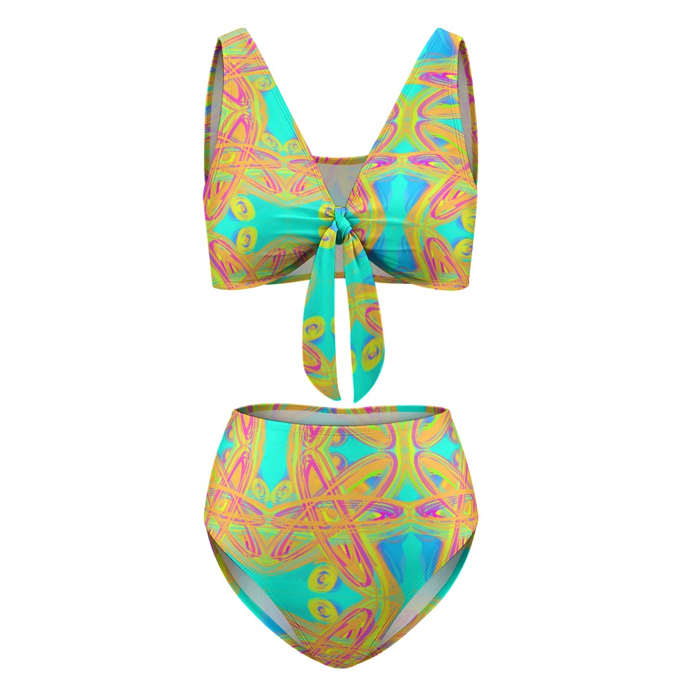 2-Piece Knotted Bikini Swimsuit