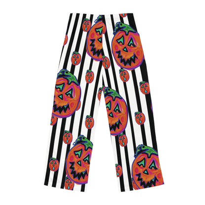 Spooky Pumpkin Women's Pajama Pants - Cozy Halloween Sleepwear