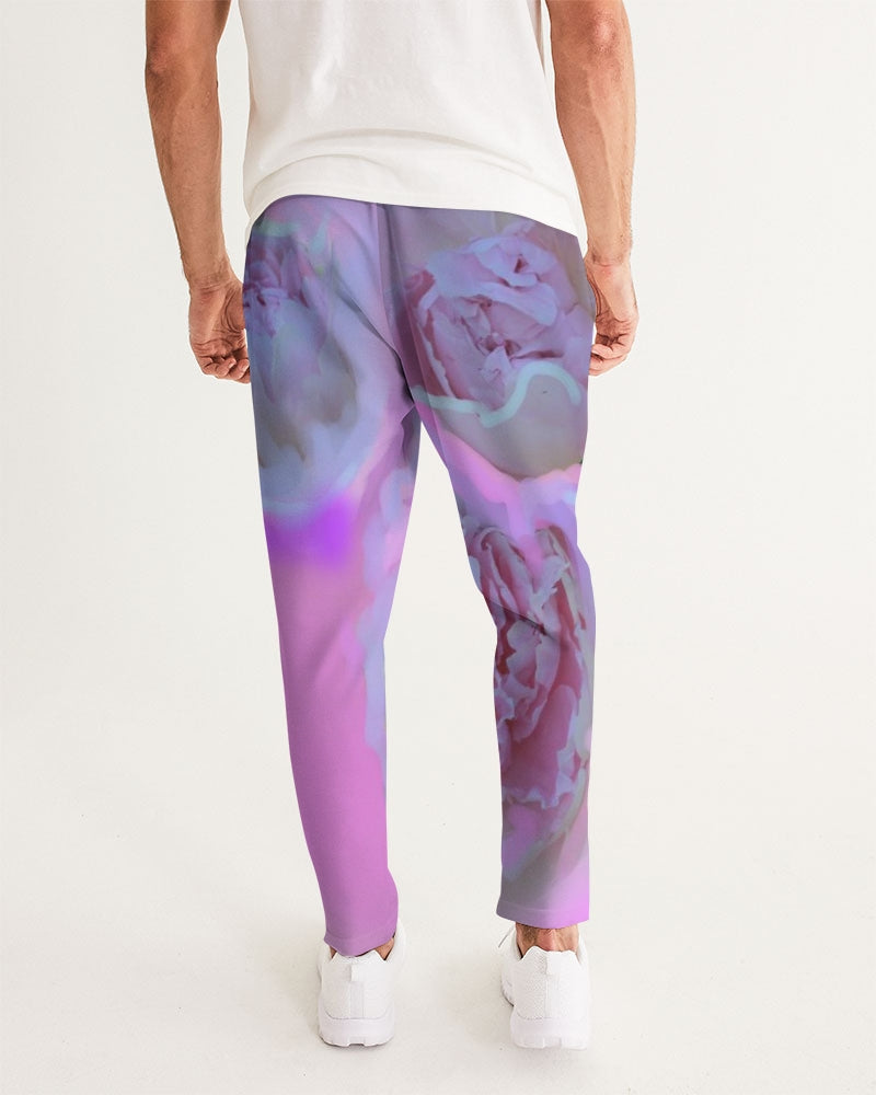 Peony Floral Men's All-Over Print Joggers