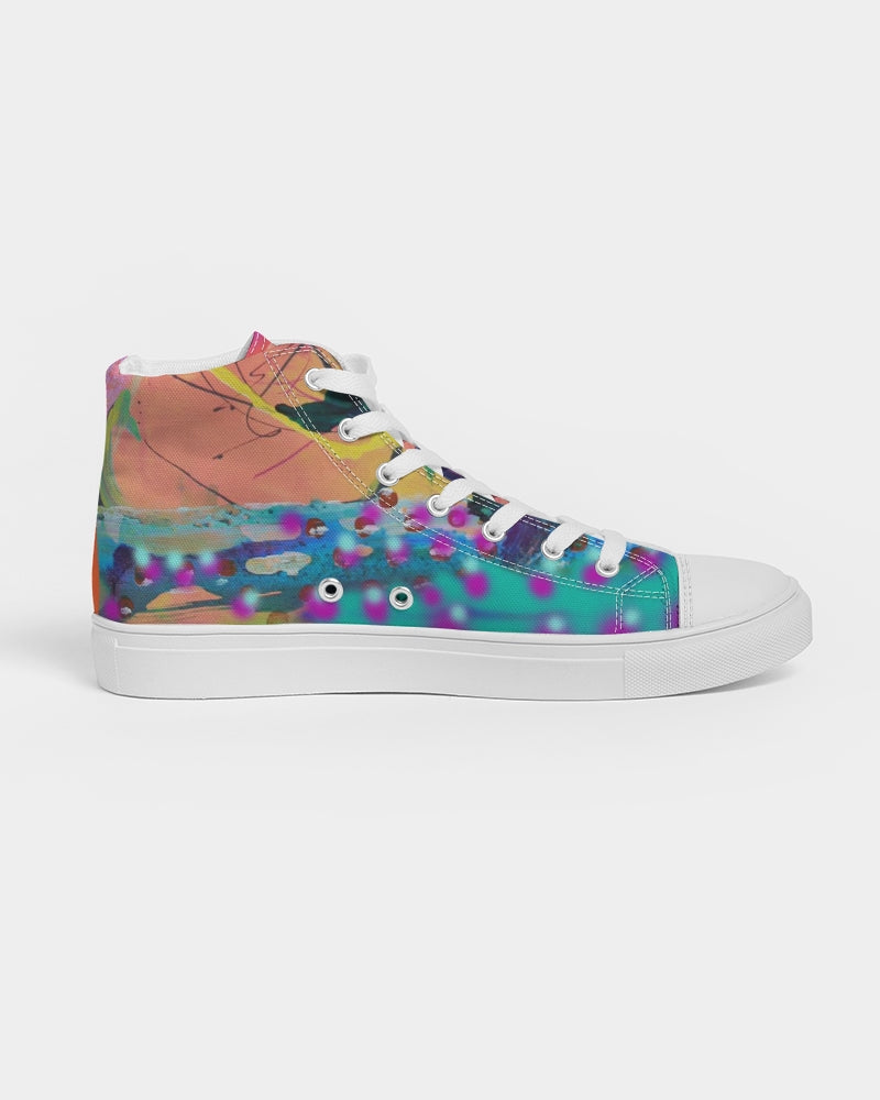 Eye Abstraction Women's Hightop Canvas Shoe