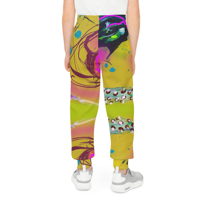 Colorful Youth Joggers - Abstract Design for Active Kids