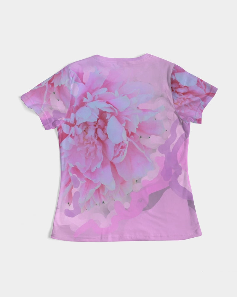 Pink Peony Print Tee