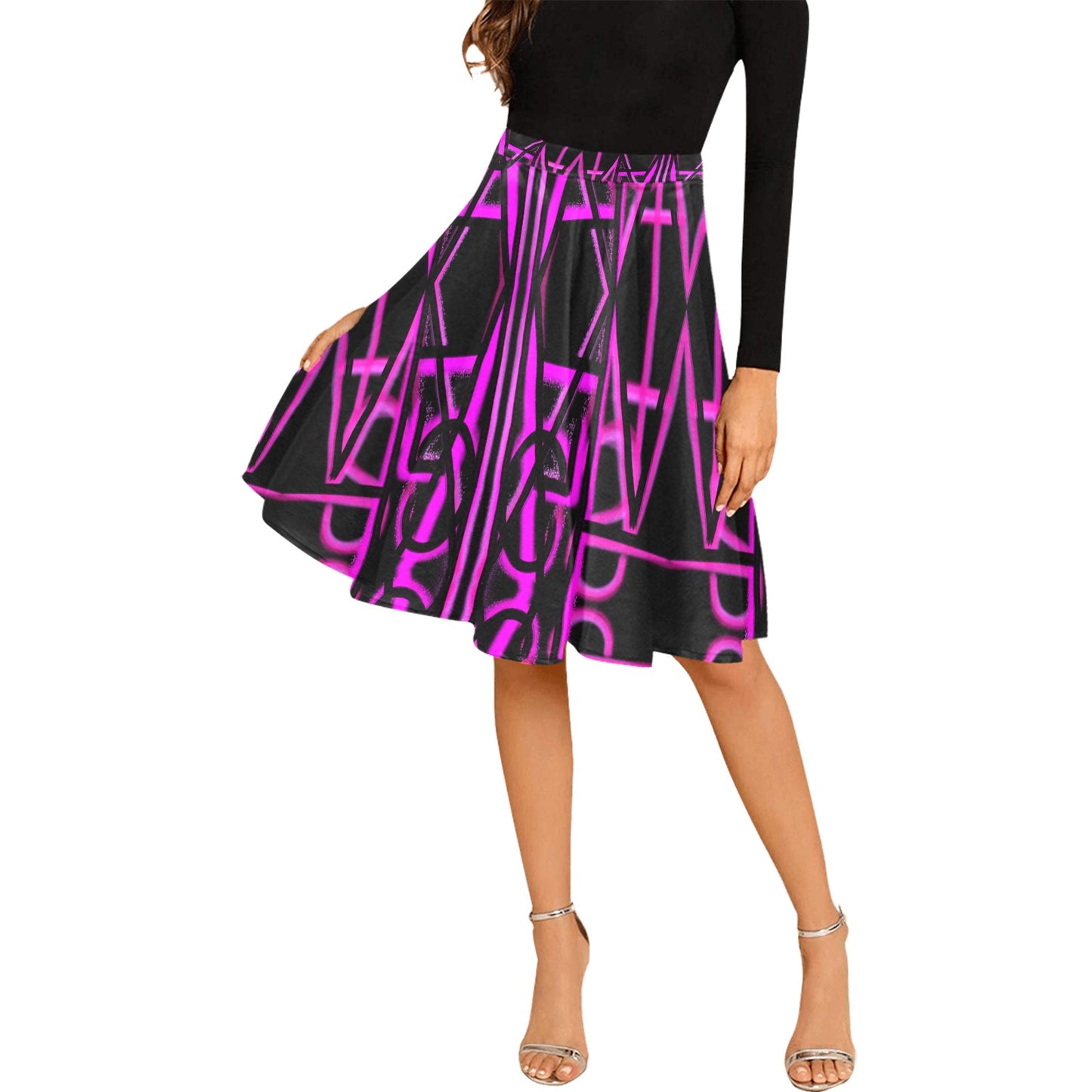 Women's Pleated Midi Skirt