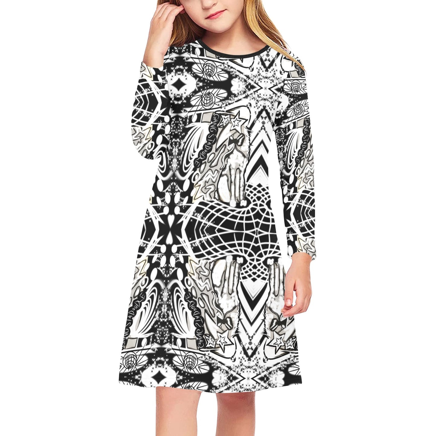 Girls' Long Sleeve Dress