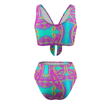 2-Piece Knotted Bikini Swimsuit