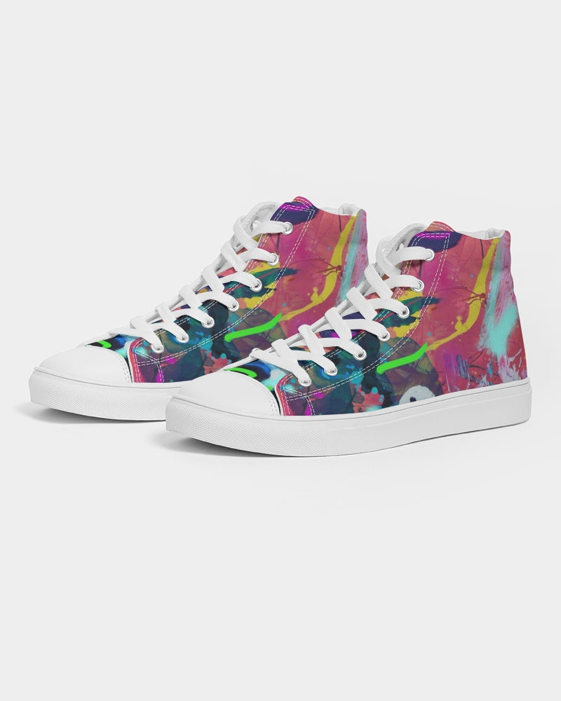 Eye Abstraction Men's Hightop Canvas Shoe