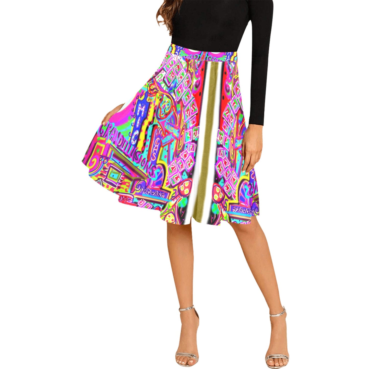 Women's Pleated Midi Skirt