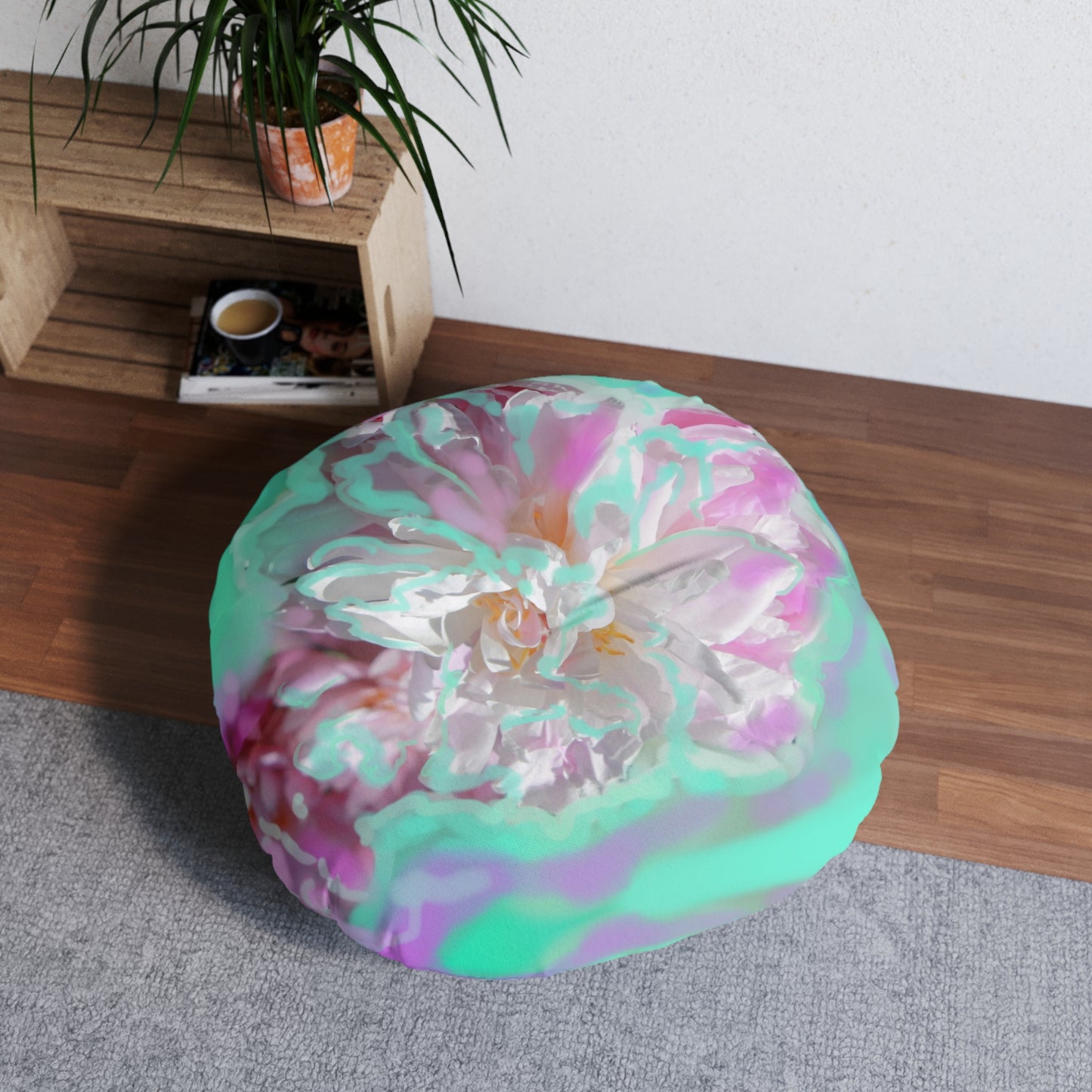 Tufted Floor Pillow, Round