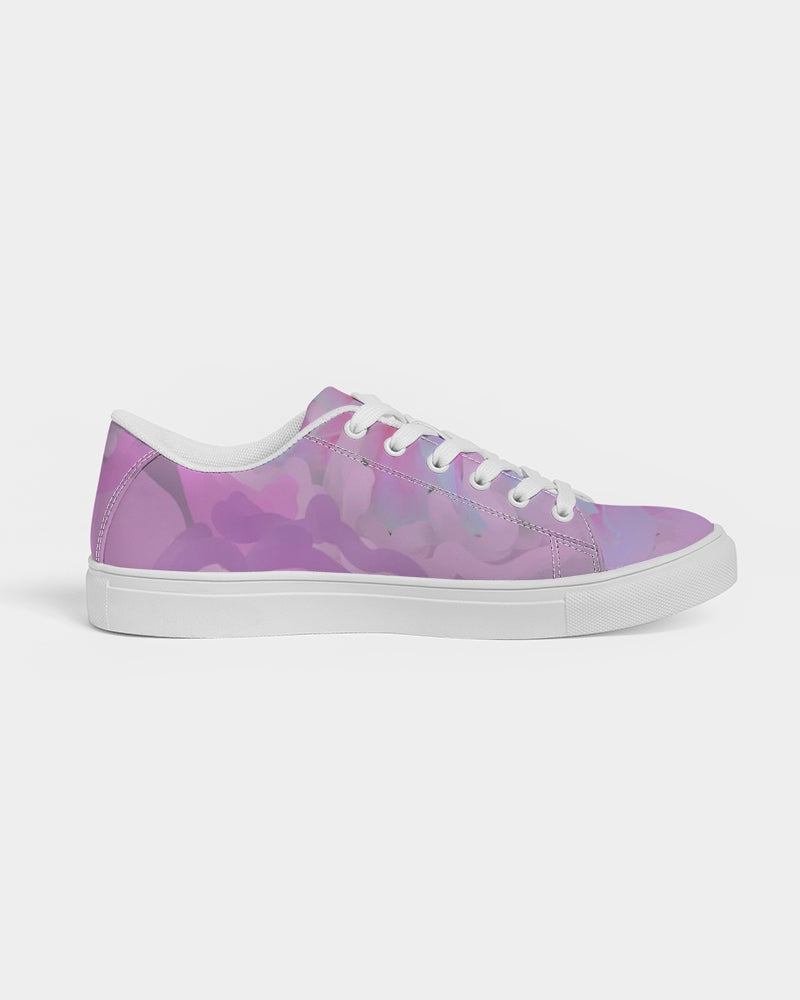 Pink Peony Men's Faux-Leather Sneaker