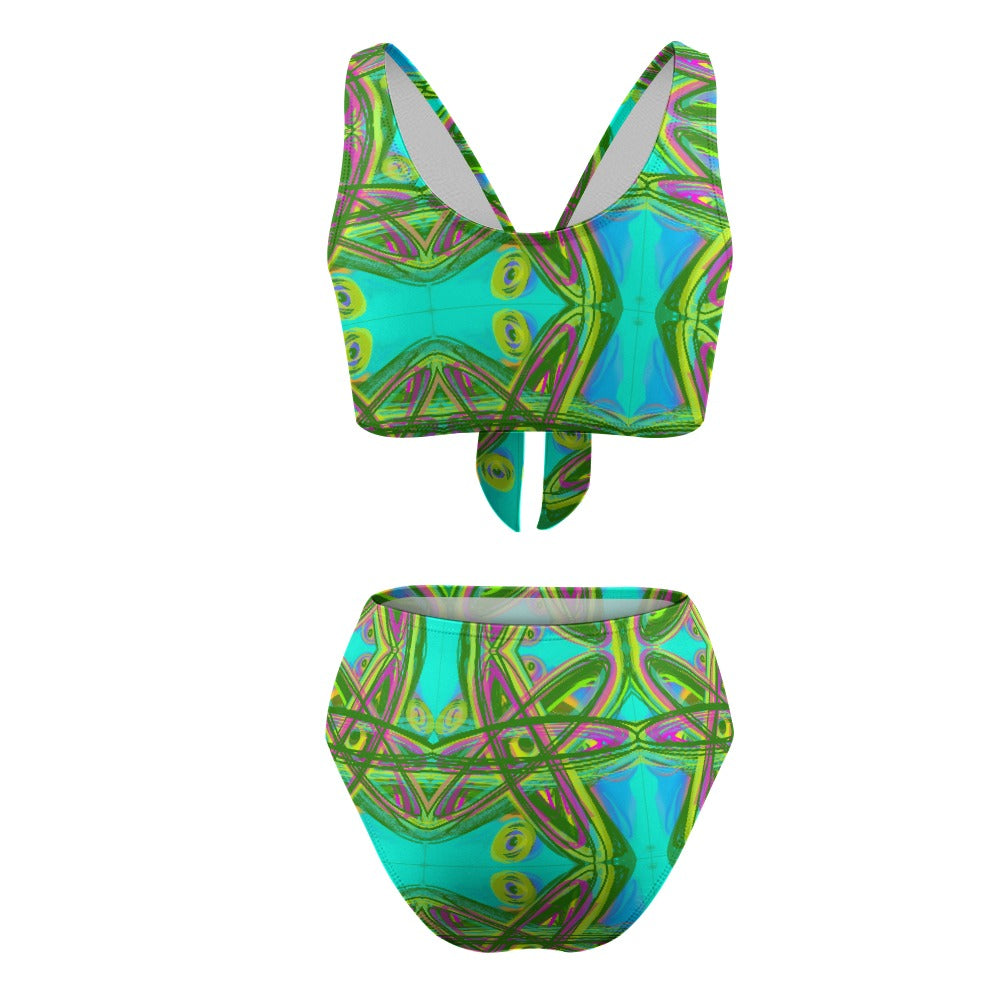 2-Piece Knotted Bikini Swimsuit