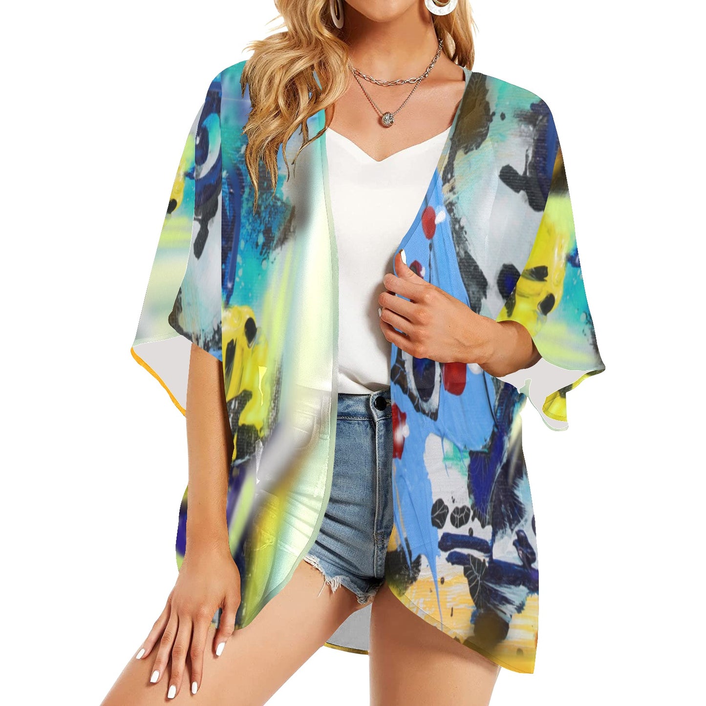 Women's Kimono Chiffon Cover Up