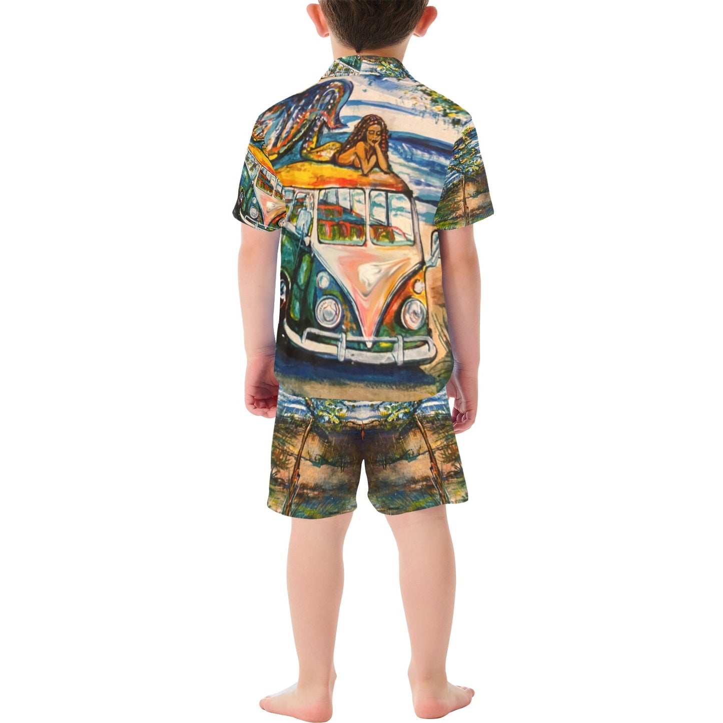 Little Boys' V-Neck Short Set