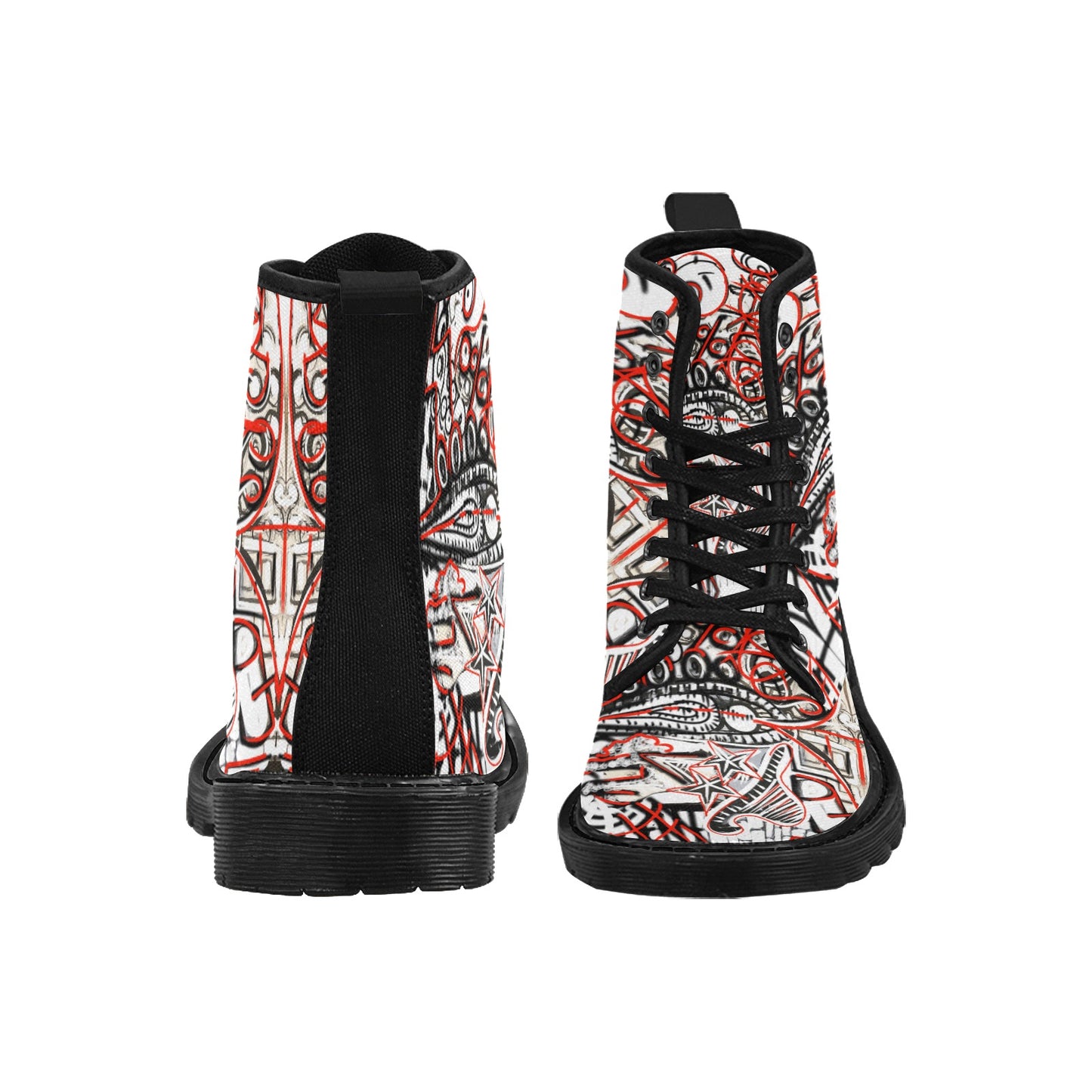 Women's Lace Up Canvas Boots