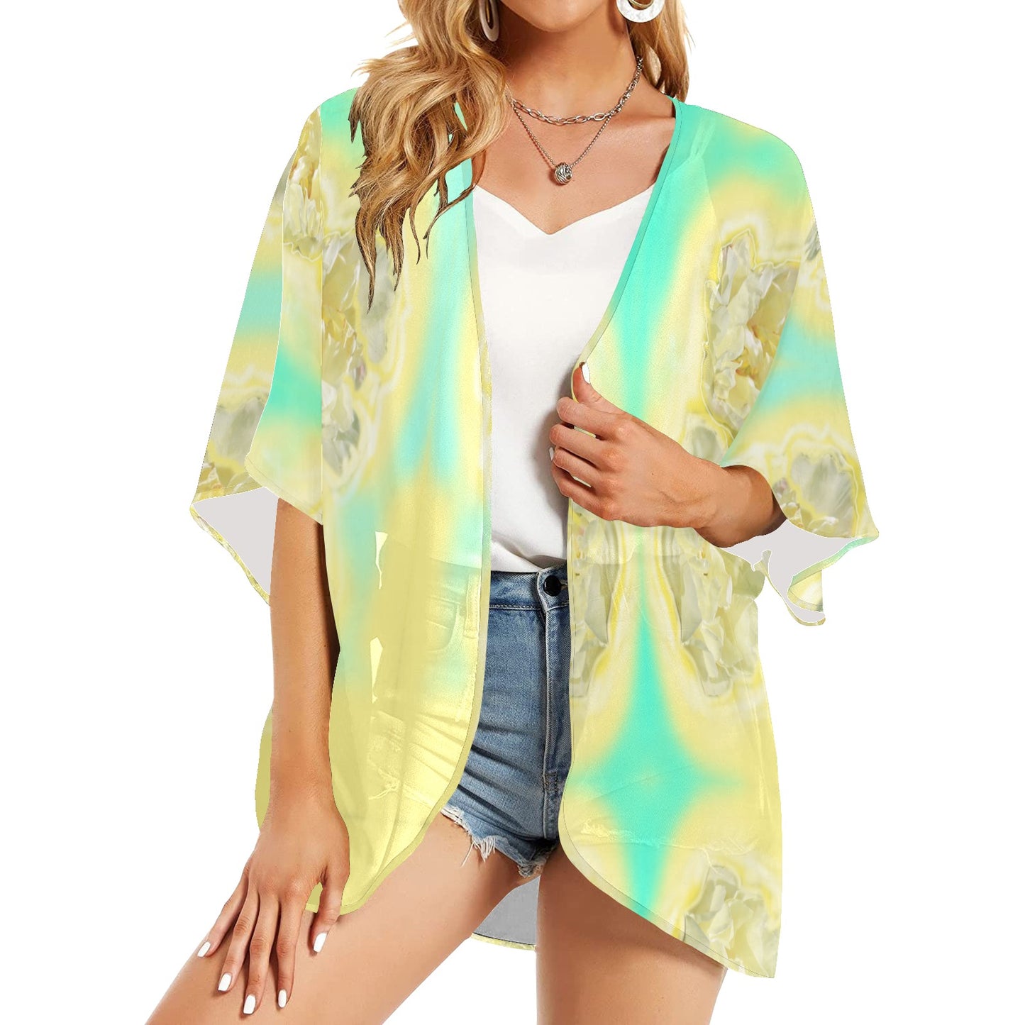 Women's Kimono Chiffon Cover Up