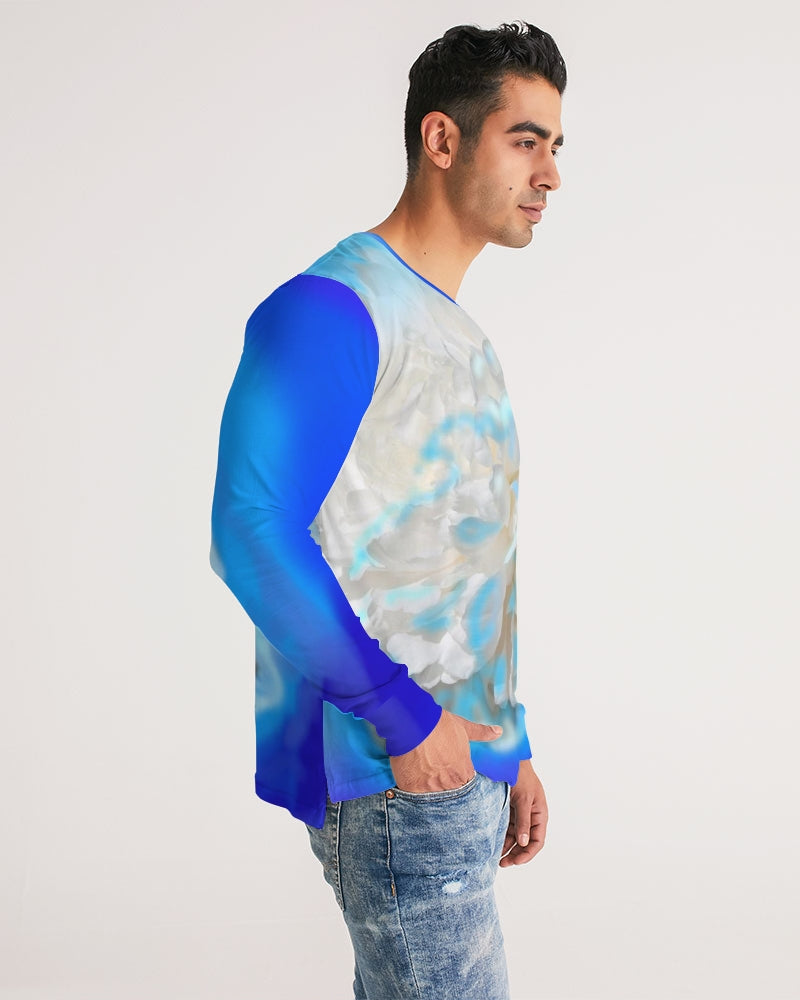 Blue Men's Long Sleeve Tee