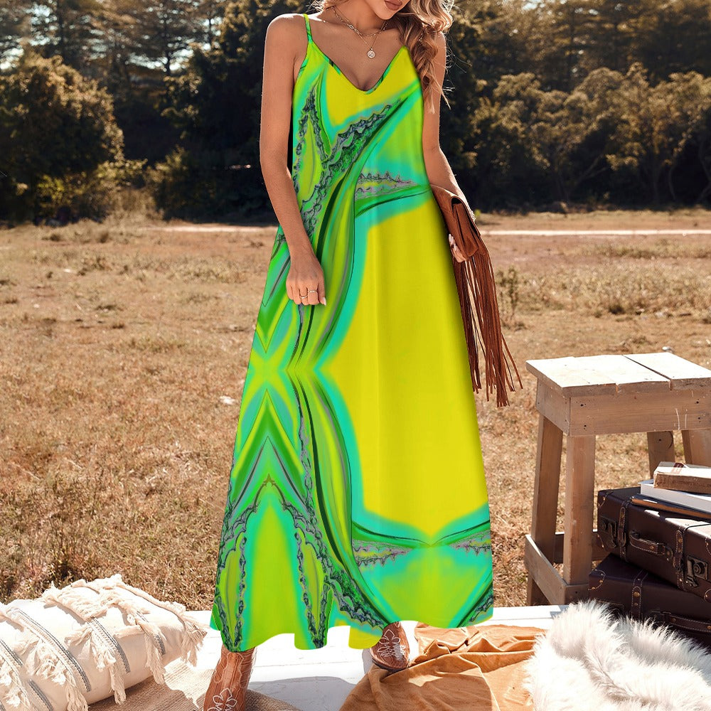 Sling Ankle Long Dress