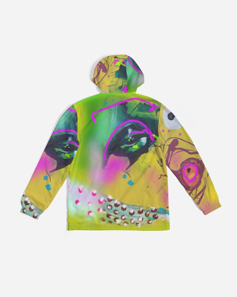 Abstract Yellow Windbreaker