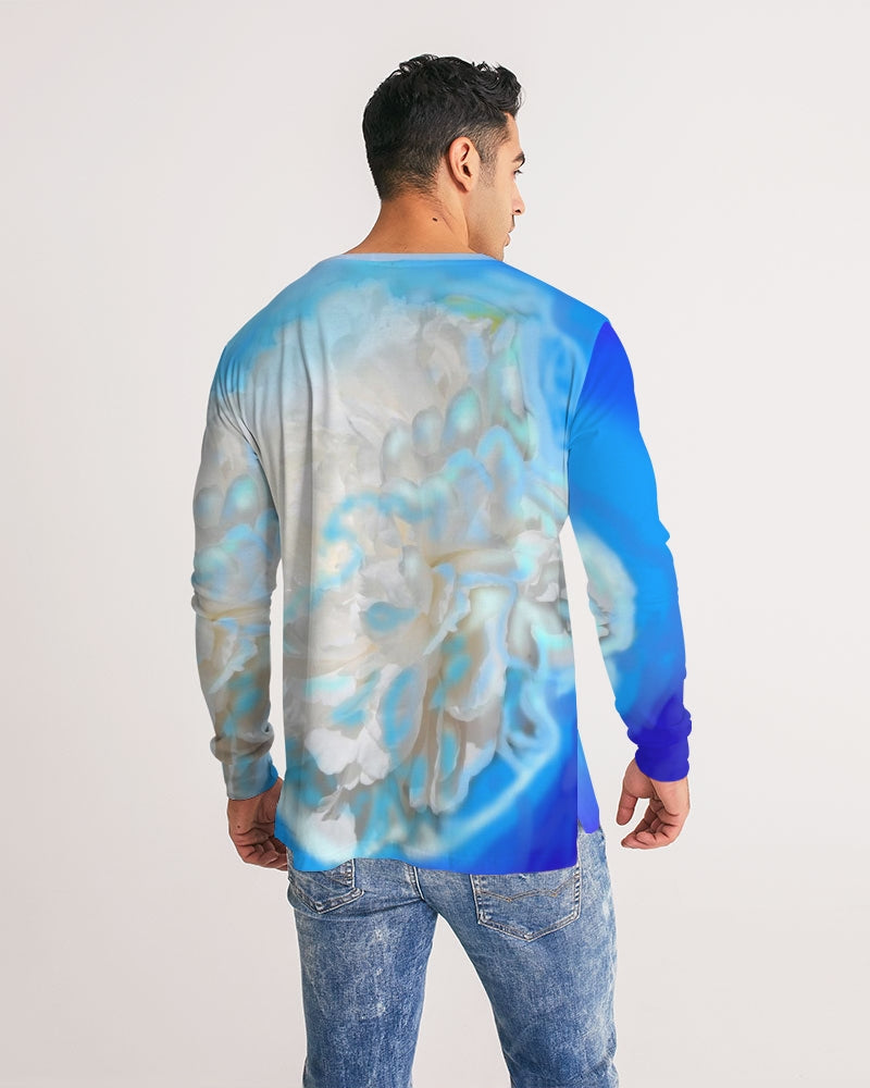 Blue Men's Long Sleeve Tee