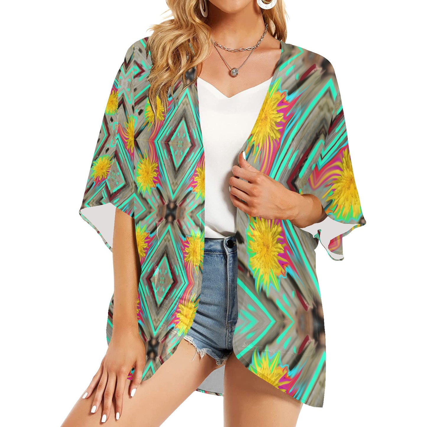 Women's Kimono Chiffon Cover Up