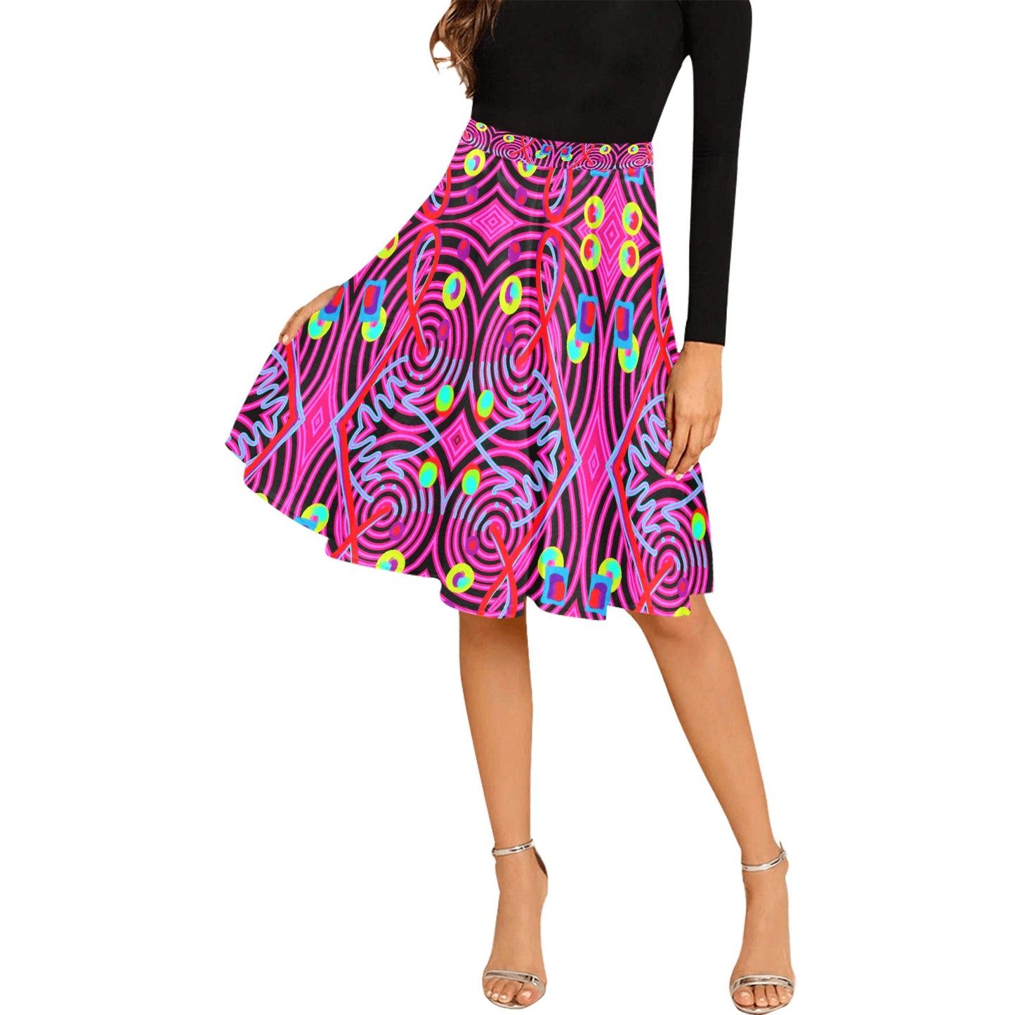 Women's Pleated Midi Skirt