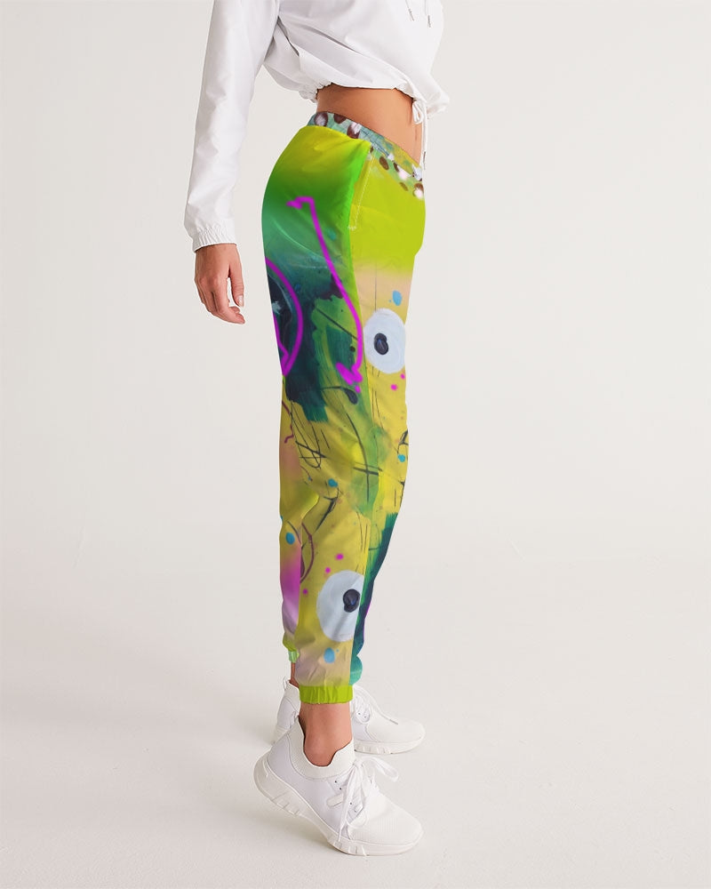 Abstract Yellow Women's Track Pants