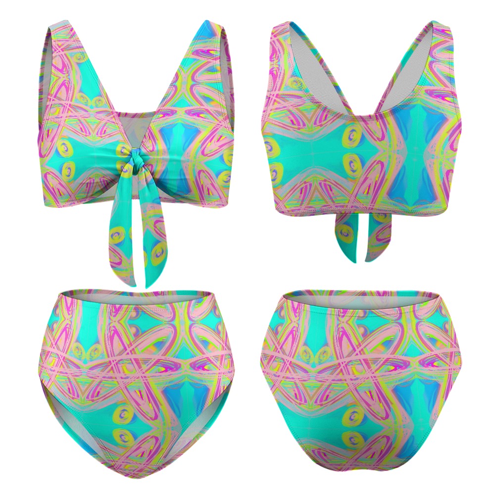 2-Piece Knotted Bikini Swimsuit