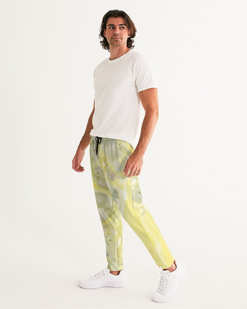 Yellow Peony Men's Joggers