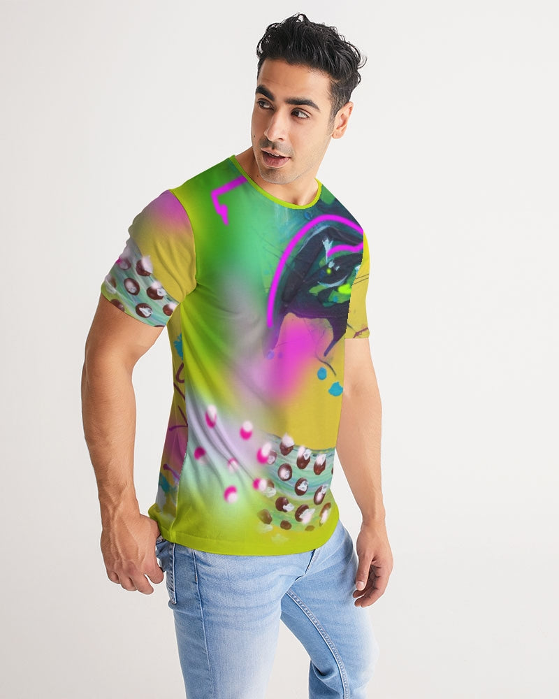 Abstract Yellow Men's Tee