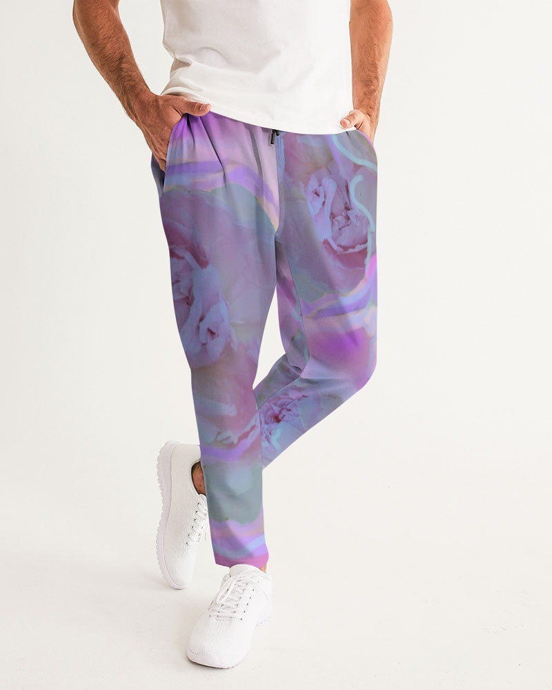 Peony Floral Men's All-Over Print Joggers