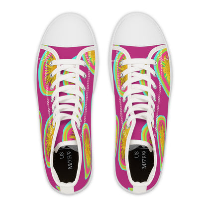 Vibrant Floral High Top Sneakers for Women