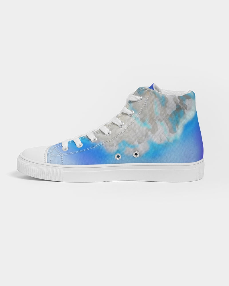 Blue Men's Hightop Canvas Shoe