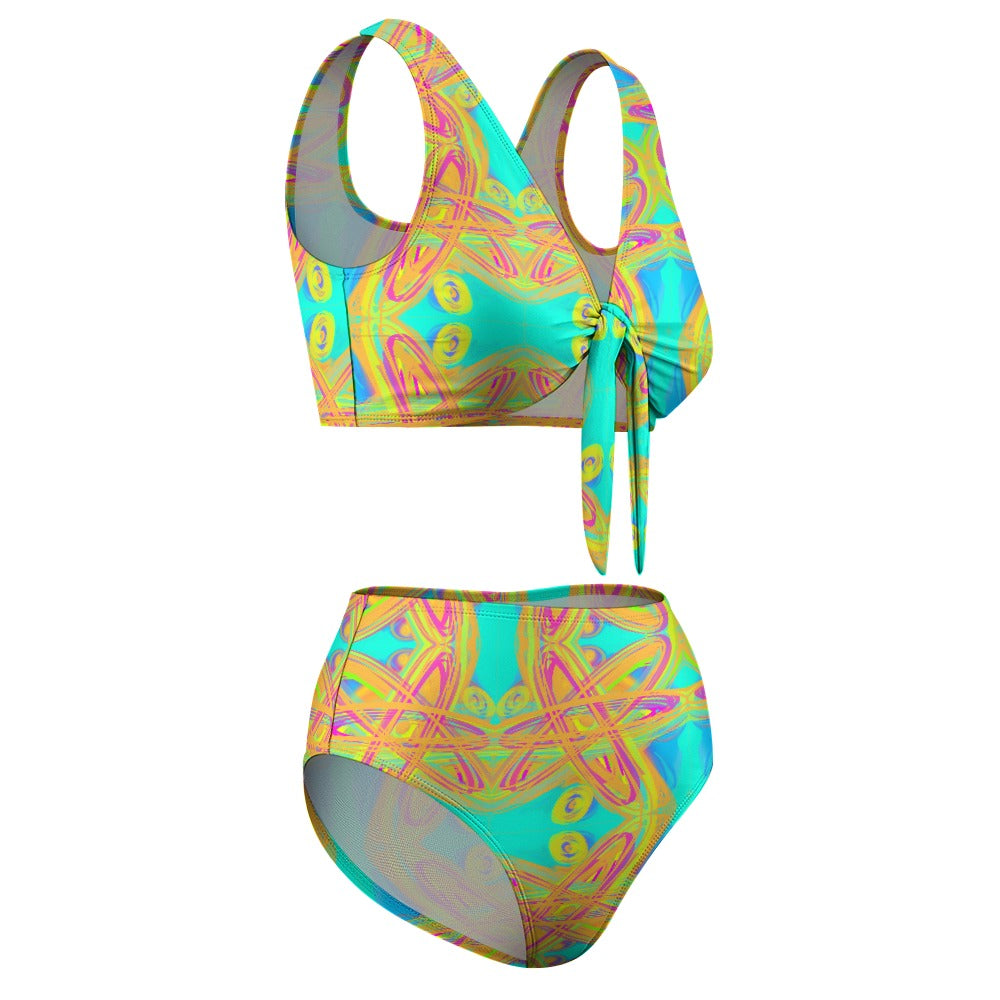 2-Piece Knotted Bikini Swimsuit