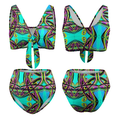 2-Piece Knotted Bikini Swimsuit