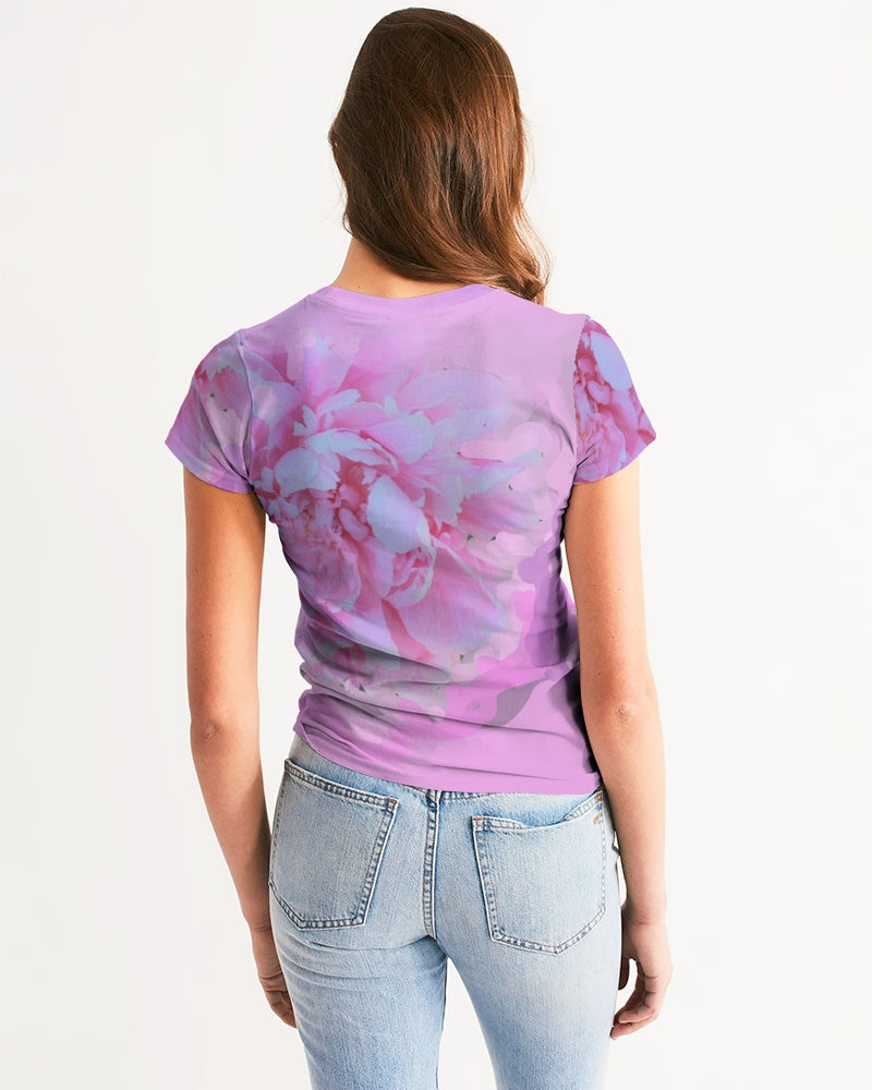 Pink Peony Print Tee