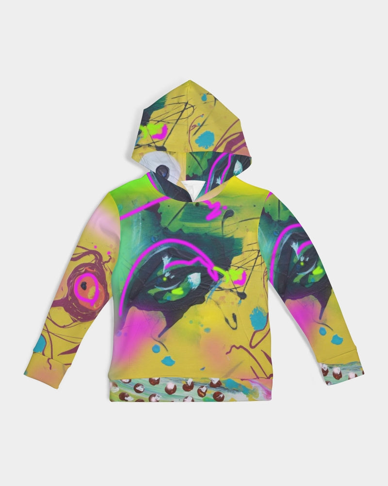 Abstract Yellow Kids Hoodie