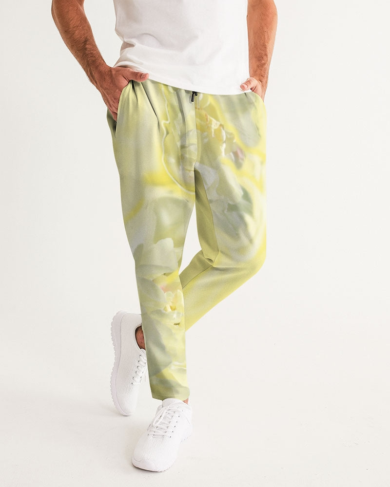 Yellow Peony Men's Joggers