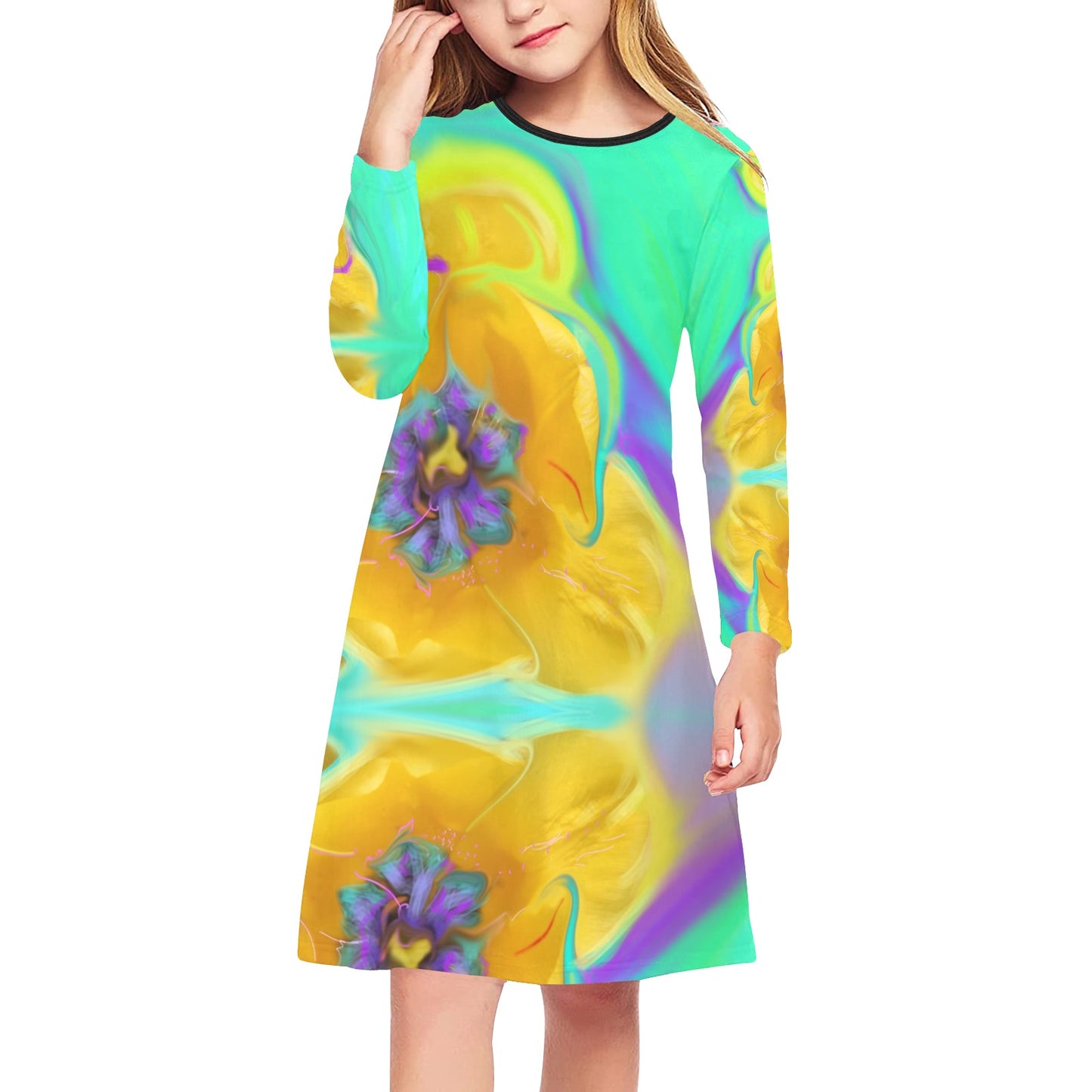 Girls' Long Sleeve Dress