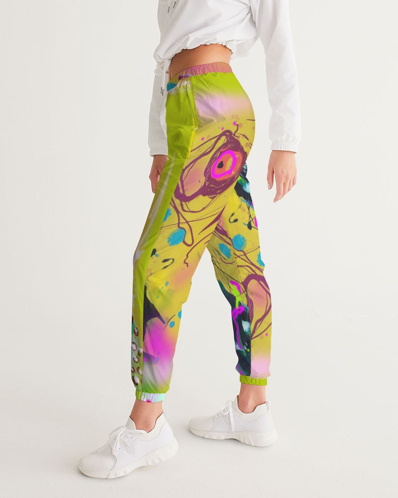 Abstract Yellow Women's Track Pants